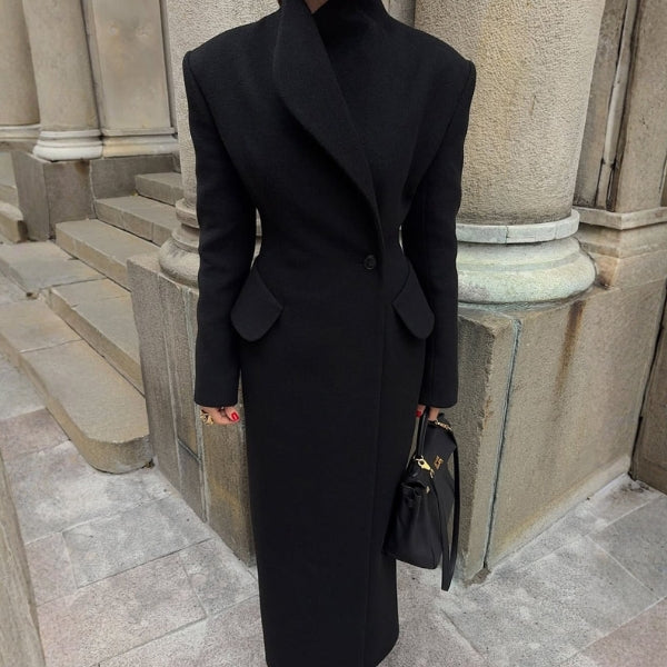The Geneva Sculpted Maxi Coat