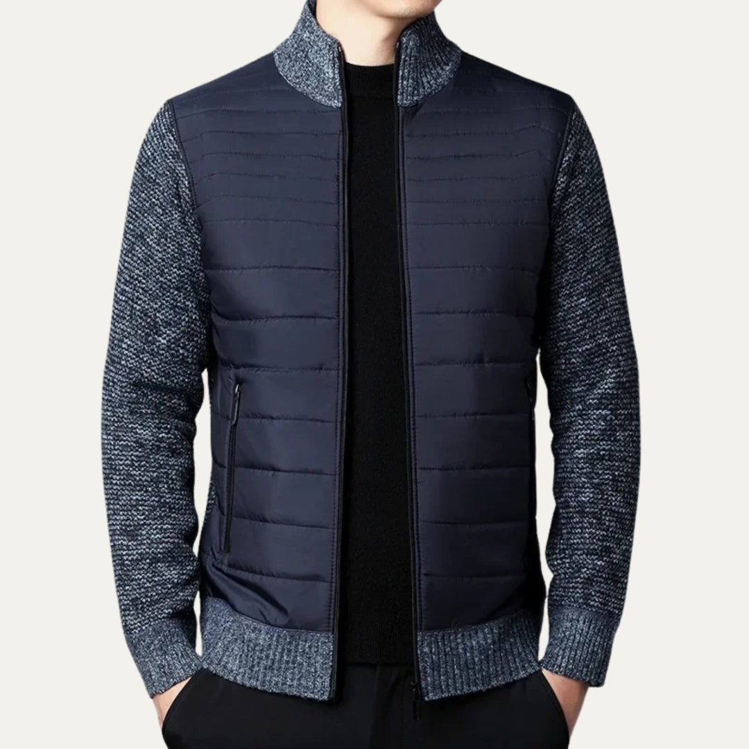 The Aspen Quilted Knit Zip Jacket