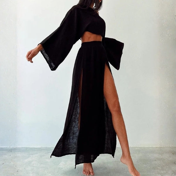 The Capri Textured Two-Piece Set