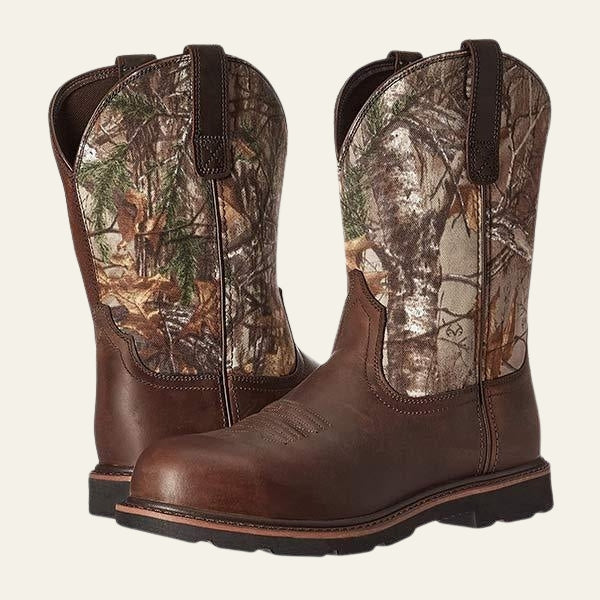 The Frontier Camo-Panel Western Boots