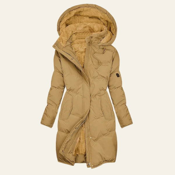 The Oslo Plush-Lined Hooded Puffer Parka