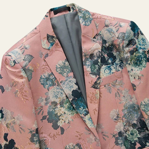 The Verona Floral-Pattern Suit Blazer