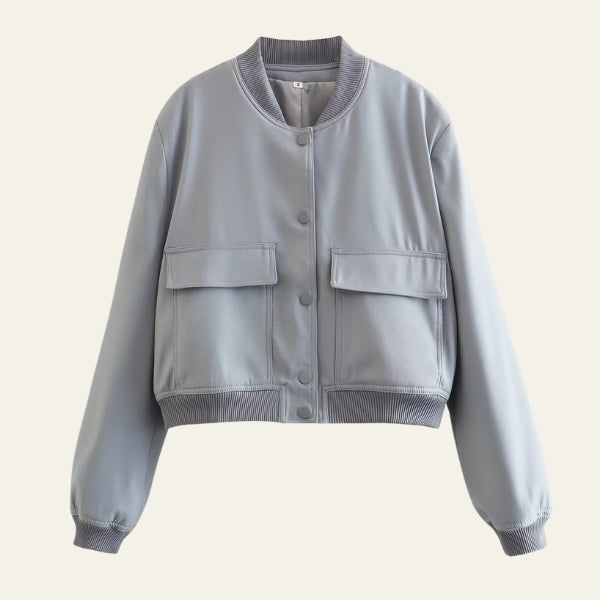 The Soho Cropped Snap-Front Jacket