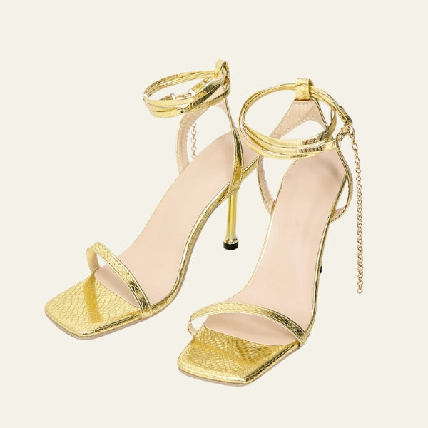 The Riviera Wrap-Anklet Stiletto Heels