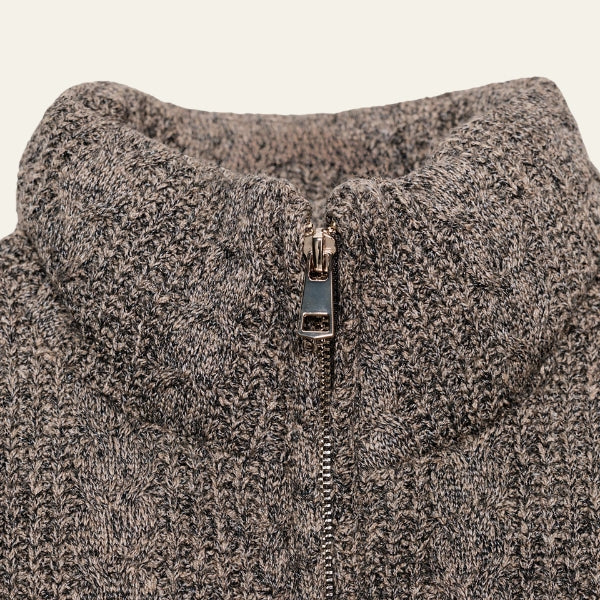 The Aspen Textured Zip Puffer Jacket