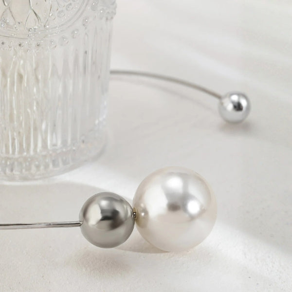 The Vienna Open-Collar Pearl Necklace