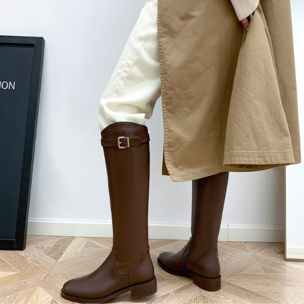 The Milan Equestrian Leather Boot
