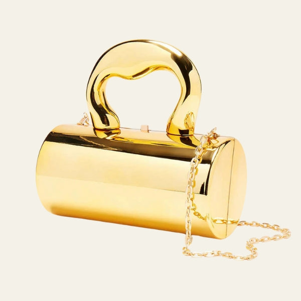 The Riviera Metallic-Finish Tote Bag