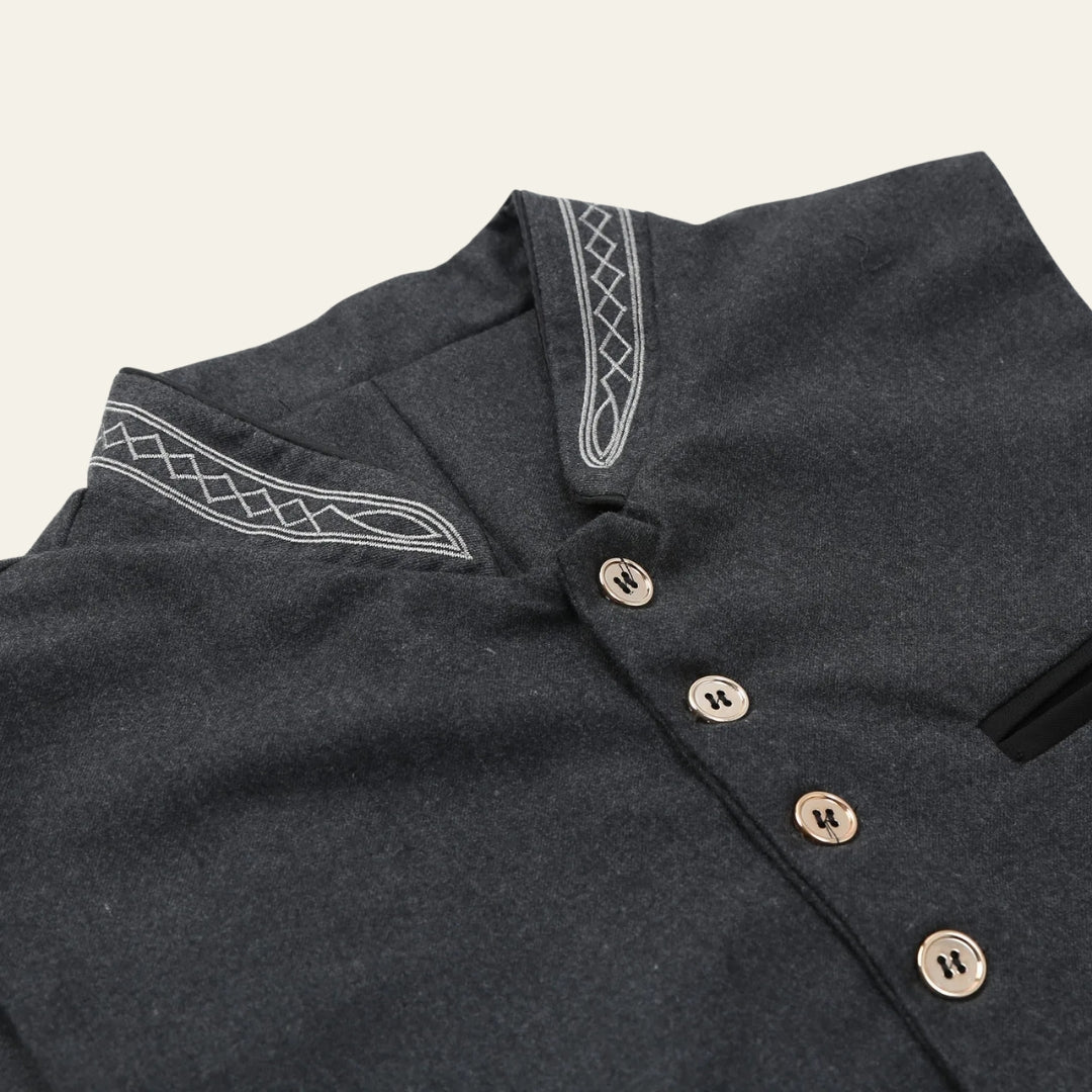 The Alpine Heritage Button Vest