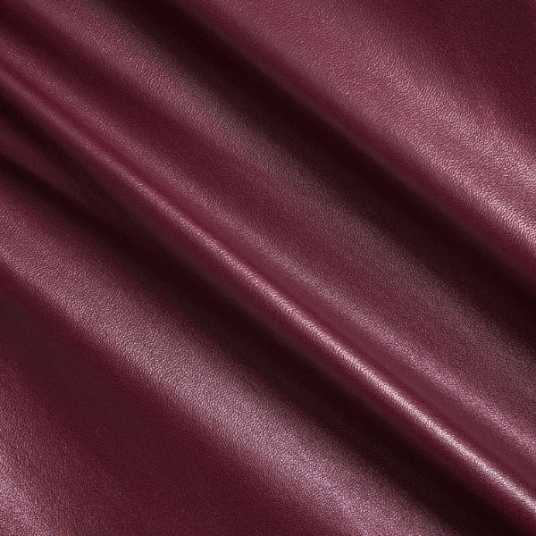 The Bordeaux Button-Front Leather Jumpsuit