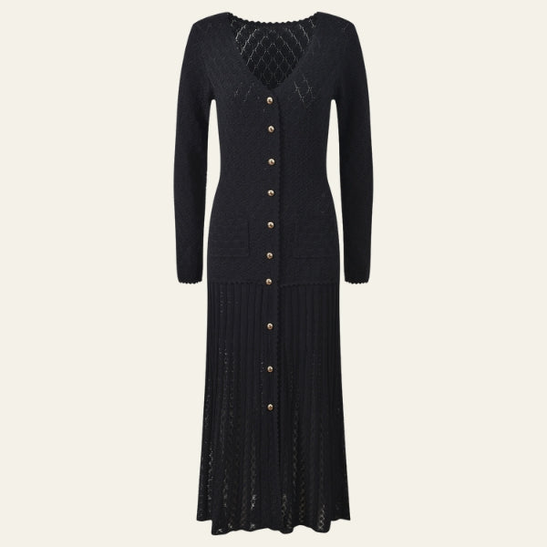 The Amalfi Knit Button Dress
