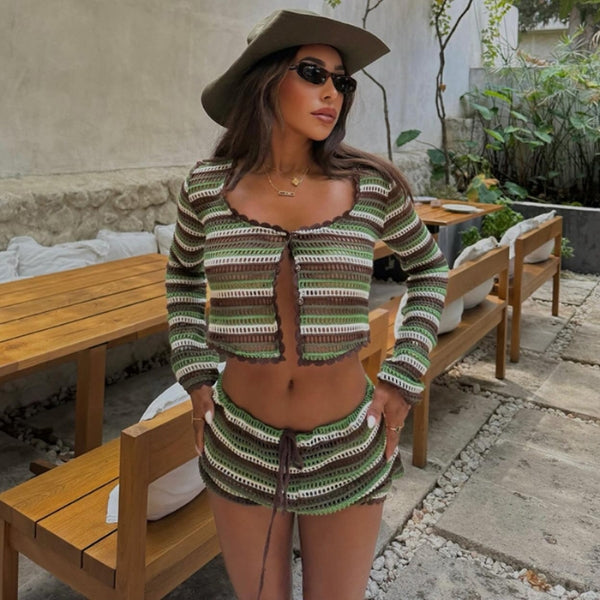 The Amalfi Ribbed Knit Two-Piece Set
