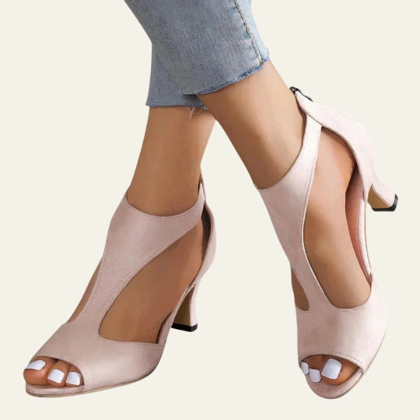 The Siena Cutout High-Heel Sandals