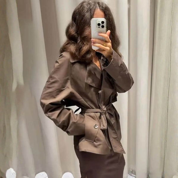 The Valencia Belted Trench Jacket