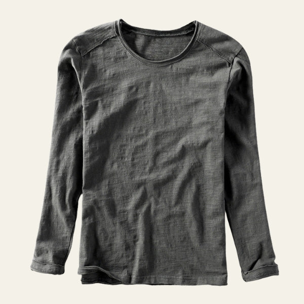 The Kyoto Slub-Texture Long Sleeve Tee