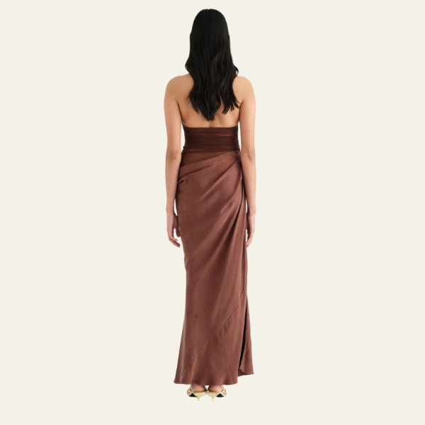 The Lisbon Draped Evening Dress