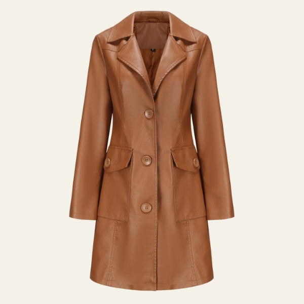 The Milan Leather Trench Coat