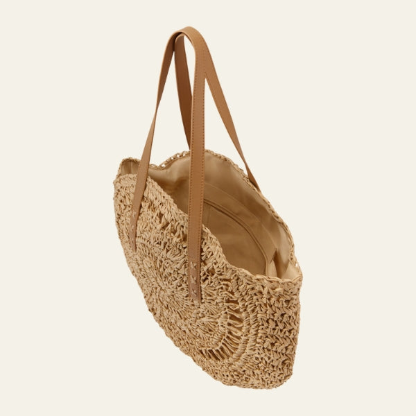 The Sorrento Woven Straw Tote