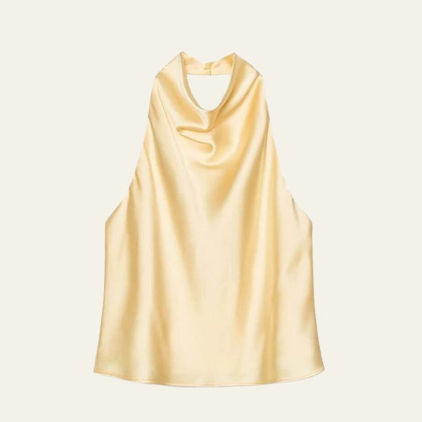 The Siena Draped Halter-Neck Top