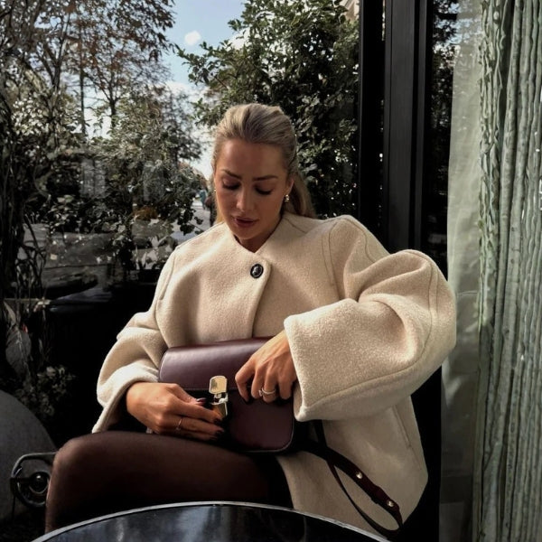 The Zurich One-Button Cocoon Coat