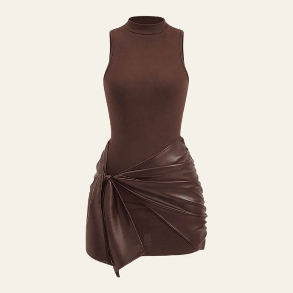 The Emilia Draped Mini Dress