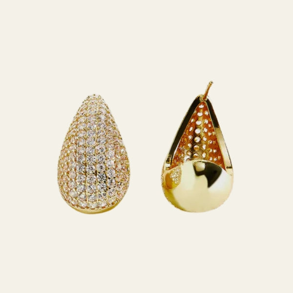 The Cannes Teardrop Crystal Earrings