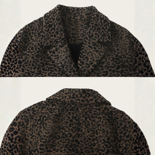 The Casablanca Leopard Wool Coat