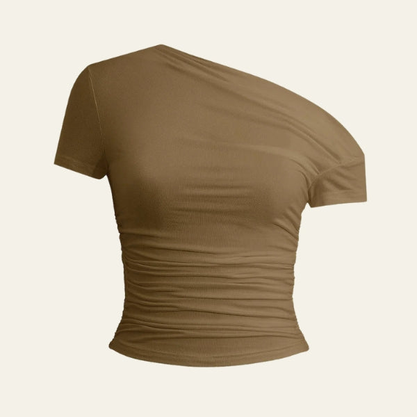 The Amalfi Asymmetric Ruched Top