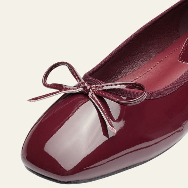 The Riviera Bow Square-Toe Flats
