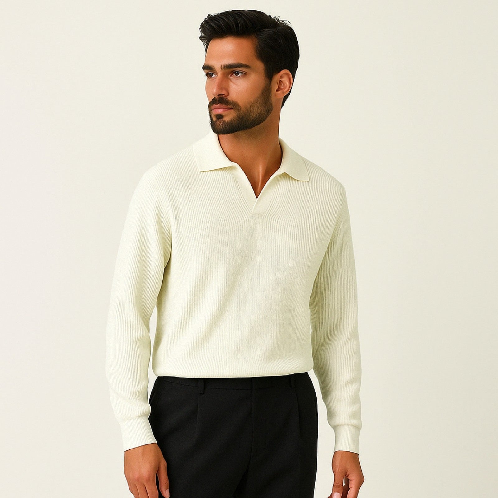 The Lugano V-Neck Knit Sweater