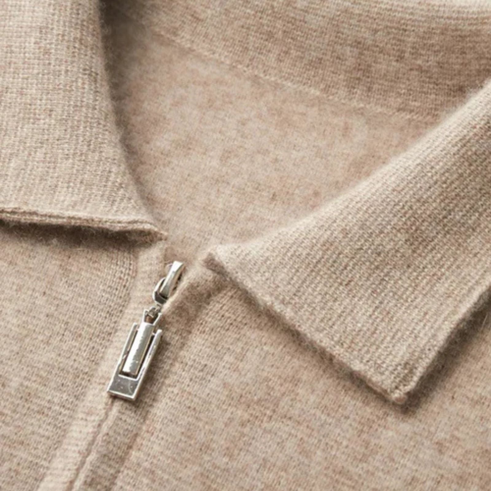 The Vienna Cashmere Zip Cardigan