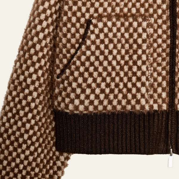 The Aspen Zip-Up Textured Knit Jacket