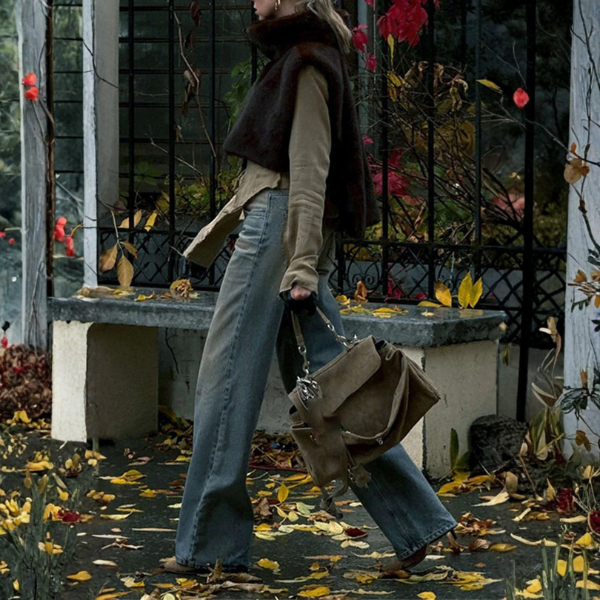 The Arles Faux-Fur Turtleneck Vest