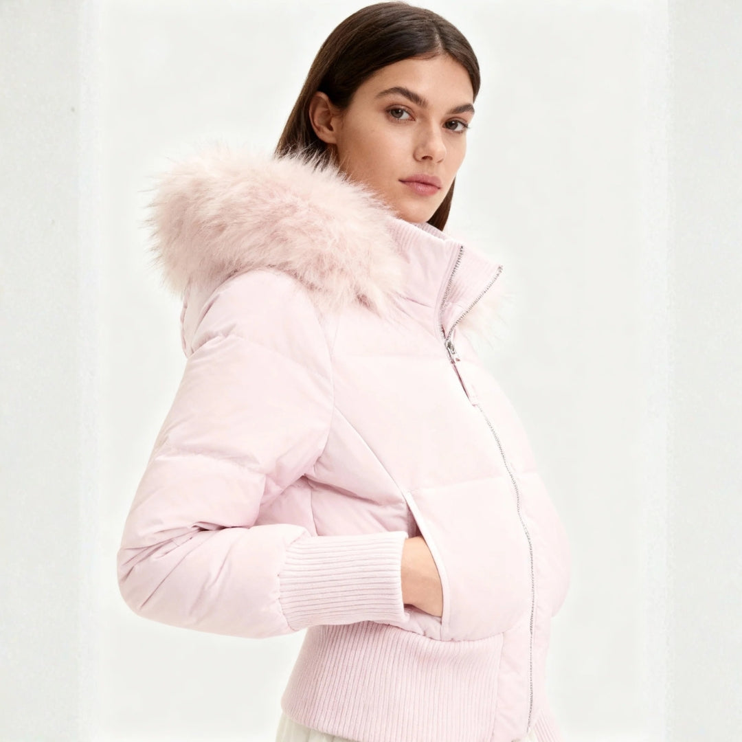 The Aspen Faux-Fur Hooded Puffer Jacket
