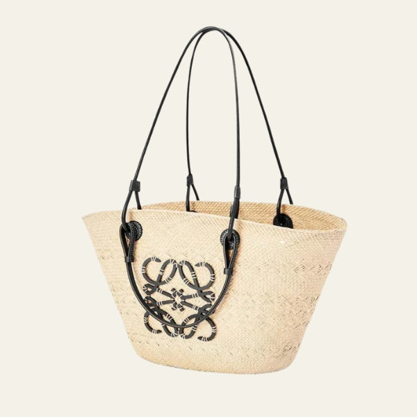 The Mallorca Logo-Detail Woven Tote