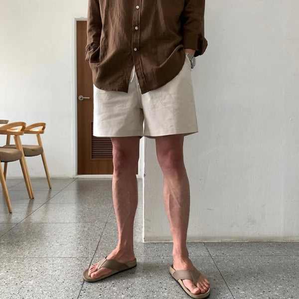 The Amalfi Drawstring Eco-Linen Shorts