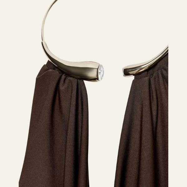 The Capri Metal-Ring Halter Bodysuit