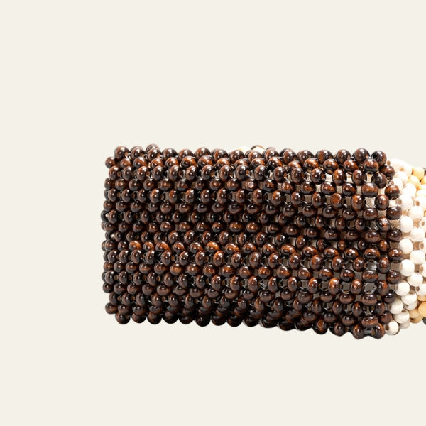The Bali Striped Beaded Tote Bag
