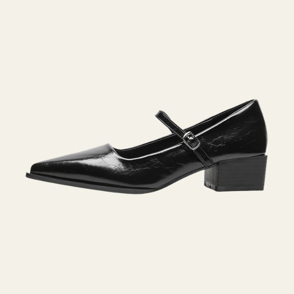 The Valencia Patent Block Heel