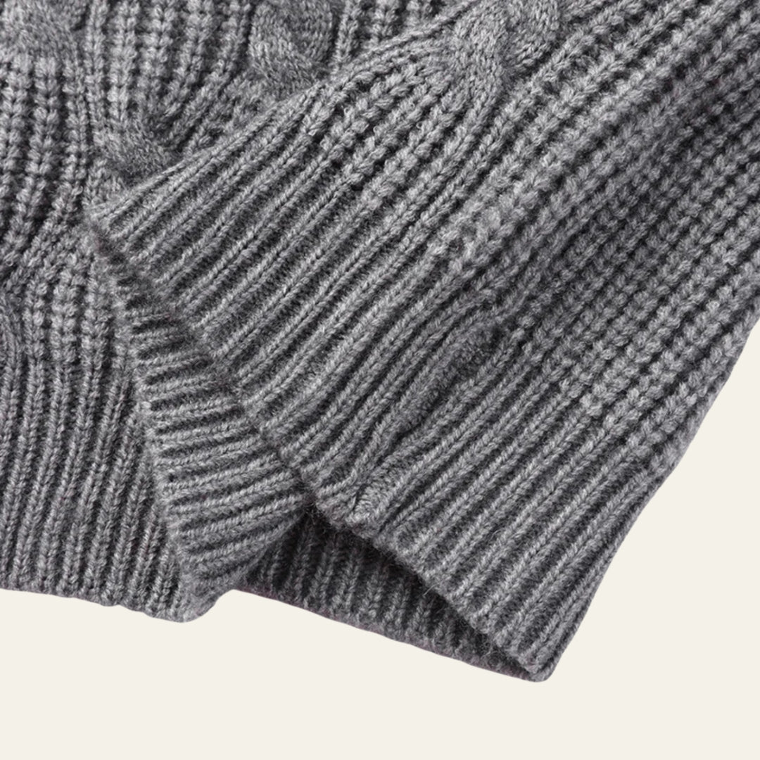 The Aspen Cable-Knit V-Neck Sweater Vest