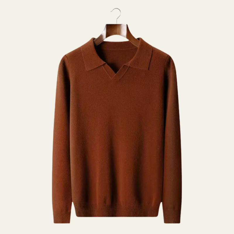 The Geneva Merino Polo Sweater
