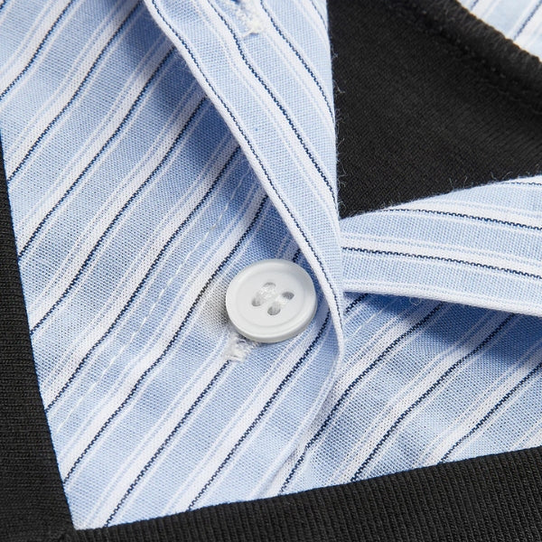 The Verona Layered-Collar Knit Top