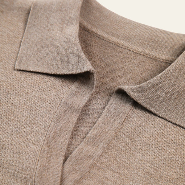 The Siena Soft-Knit Collared Top