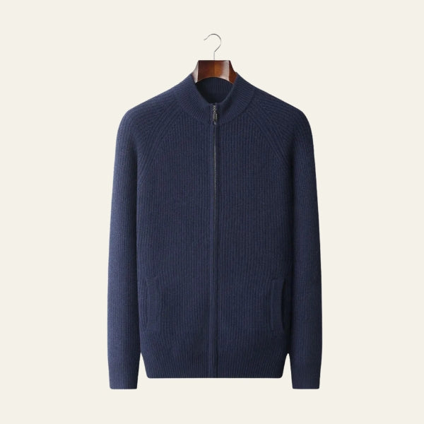 The Sorrento Cashmere Zip Knit