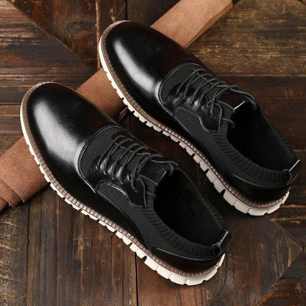 The Riviera Ribbed-Trim Derby Sneaker