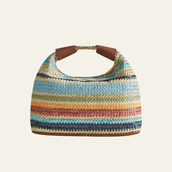 The Riviera Multi-Stripe Hobo Bag