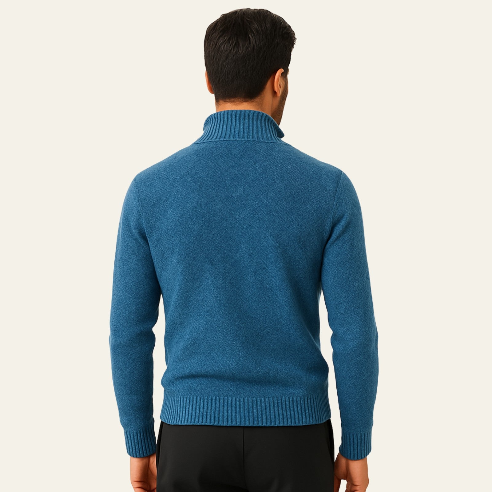 The Marseille Textured Zip Knit Sweater