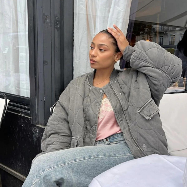 The Oslo Quilted Bomber Jacket