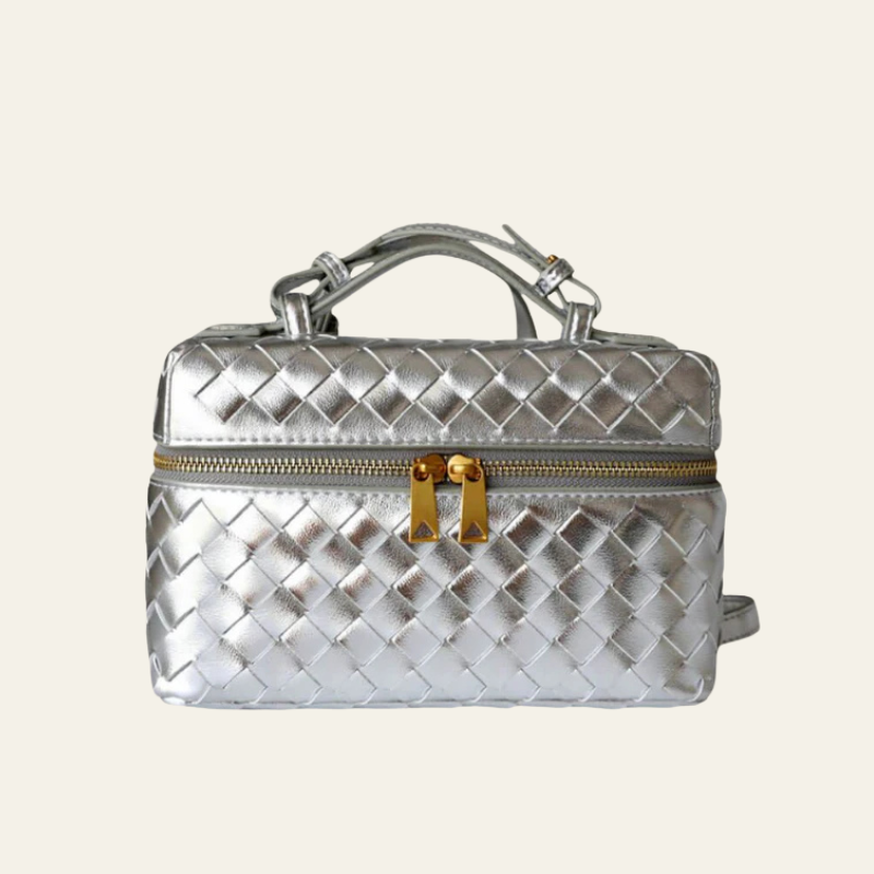The Turin Woven Leather Duffel