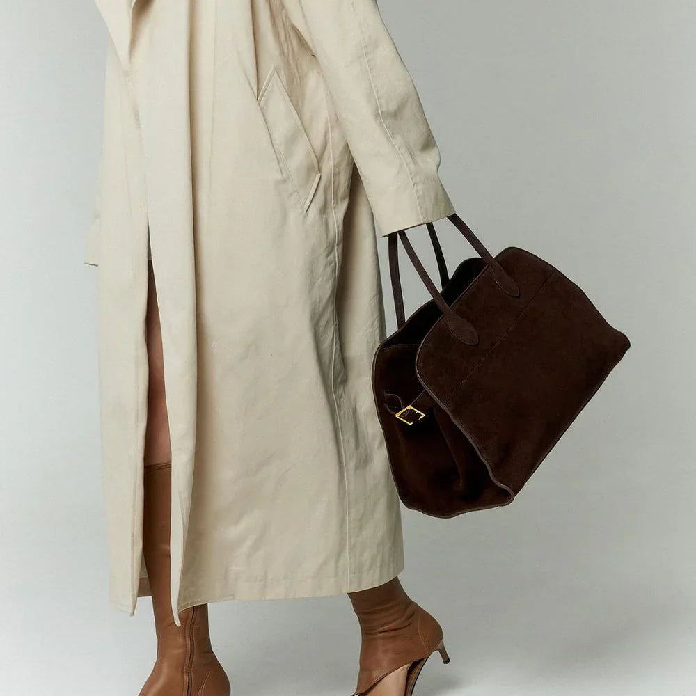 The Verona Suede Tote